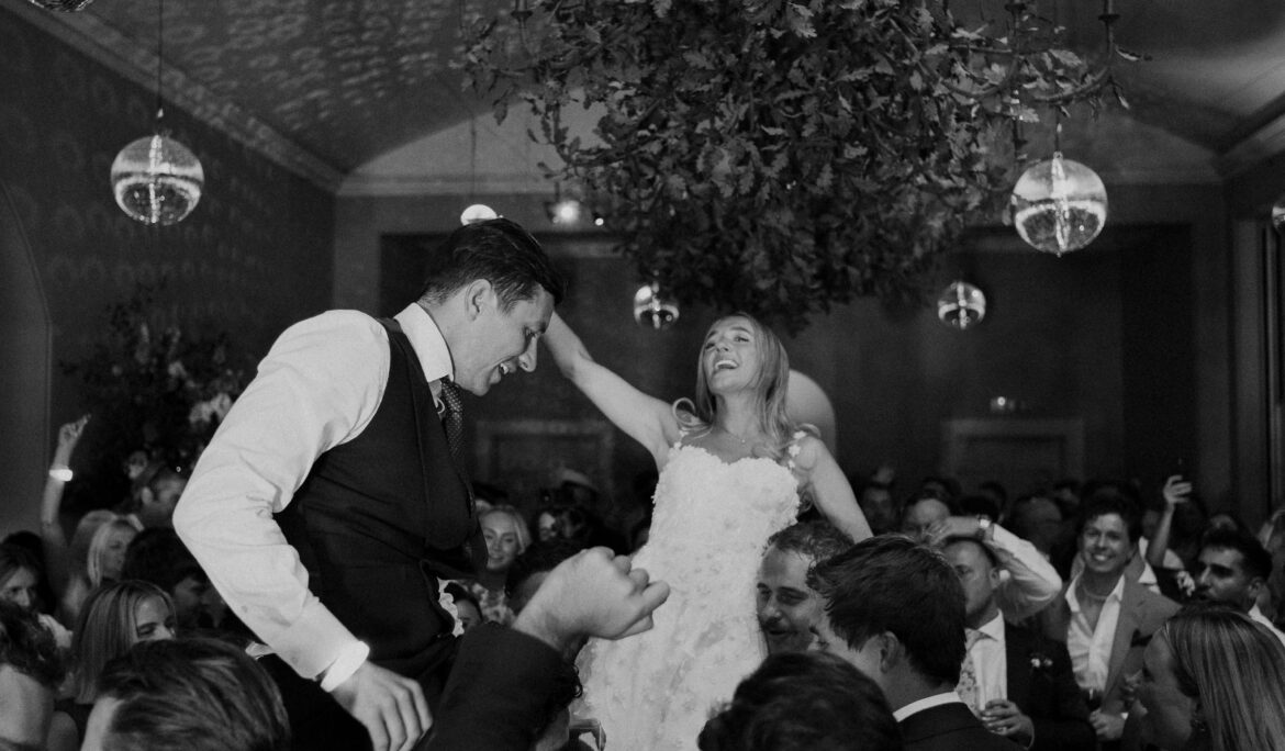 dancefloor lighting wedding mirror balls